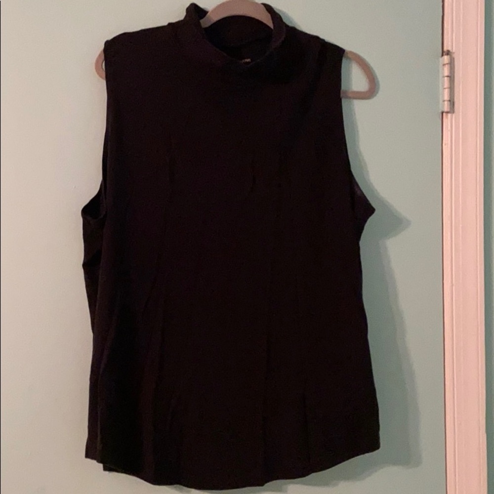 Sleeveless turtleneck